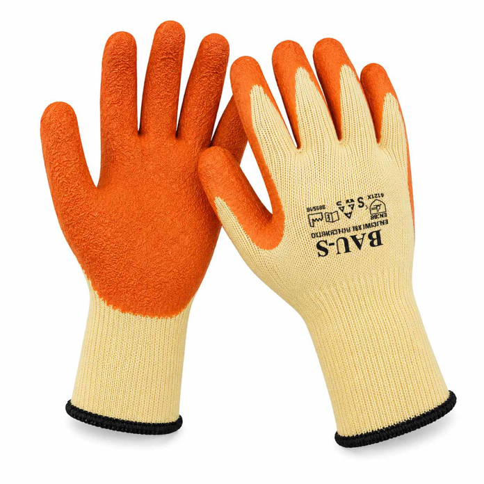 Slika BAU S zaštitne rukavice Latex Signal oranž XXL 11